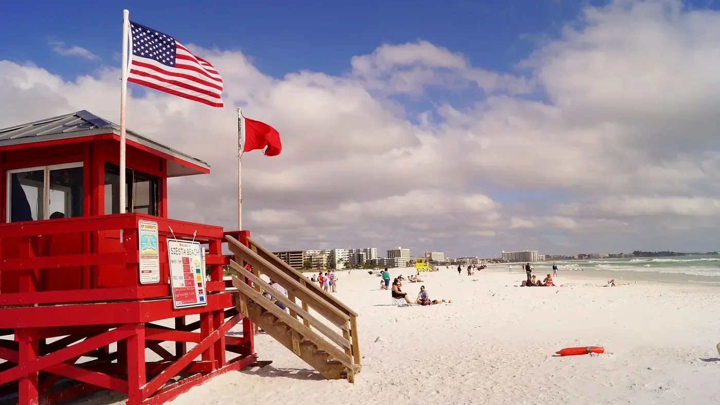 Red Lifeguard Stand at Siesta Key Beach.jpg
