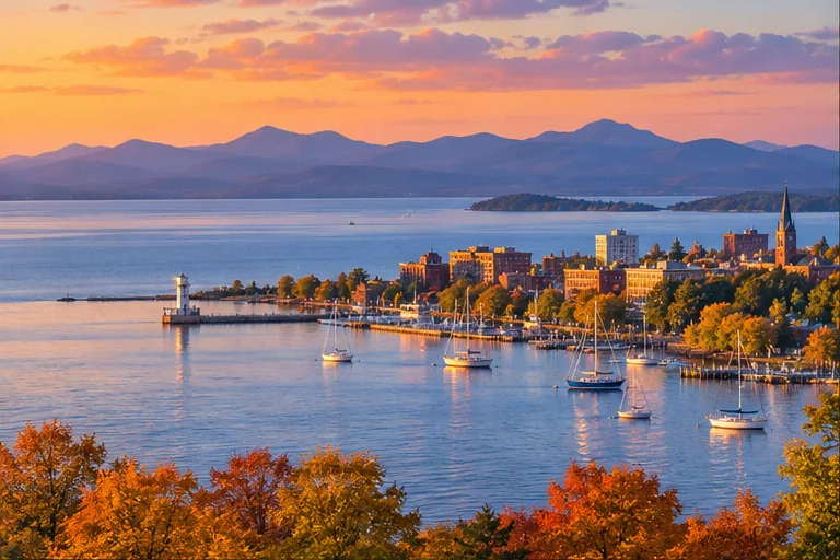 Illustrative scene inspired by Burlington waterfront