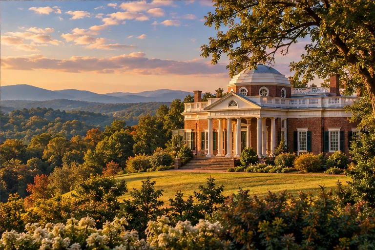 Illustrative scene inspired by Monticello