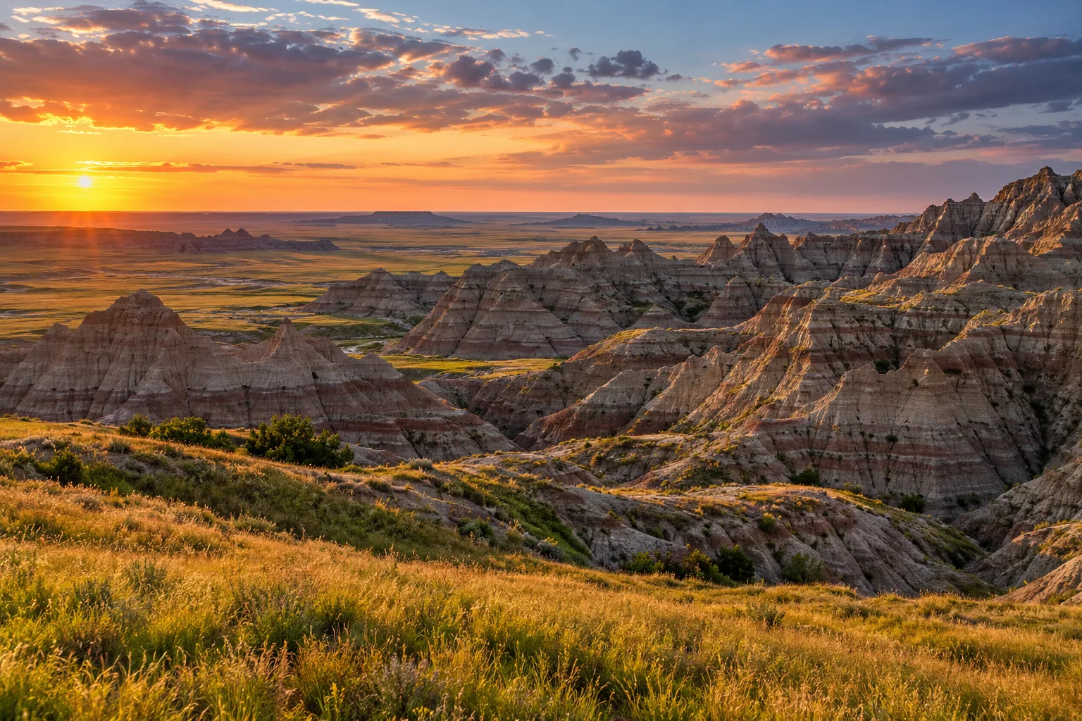 Illustrative landscape inspired by South Dakota