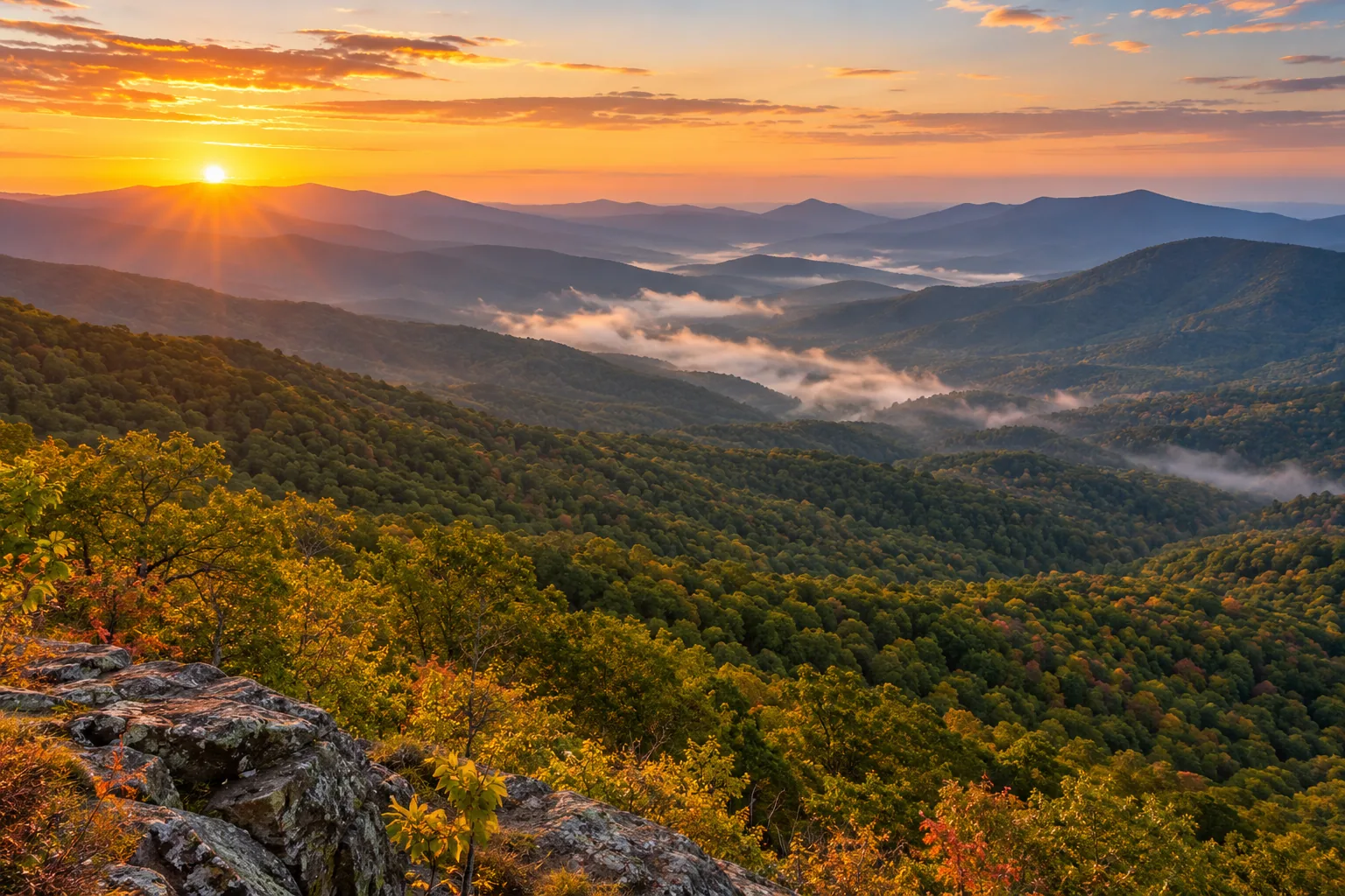 Illustrative landscape inspired by Virginia