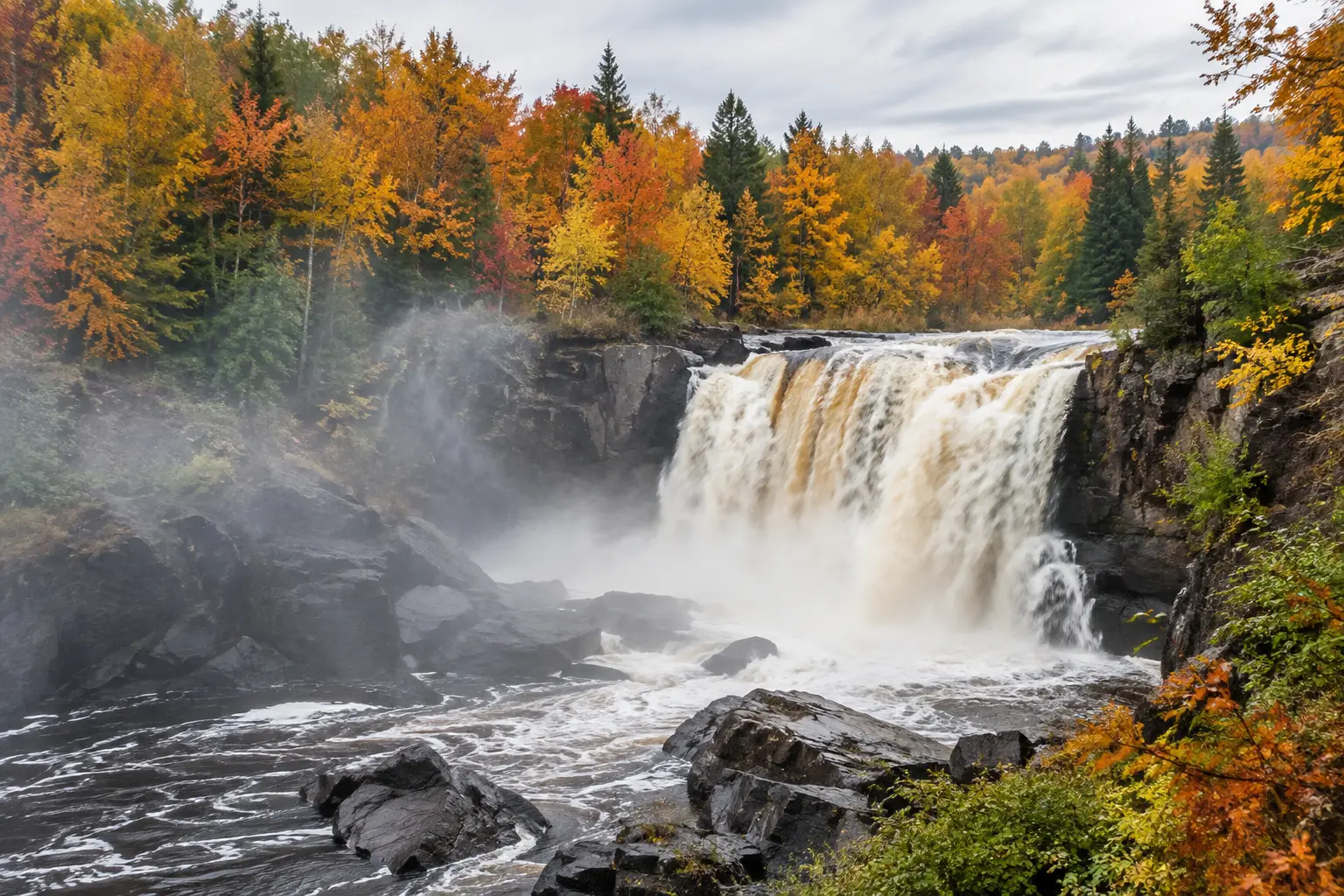 Travel inspiration for Michigan Waterfalls