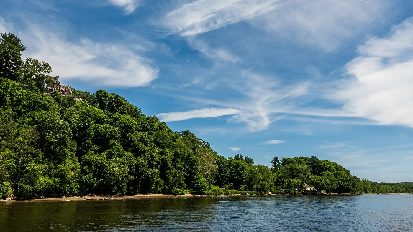Connecticut River & Gillette Castle — Gillette Castle Over Connecticut River (53796608134)