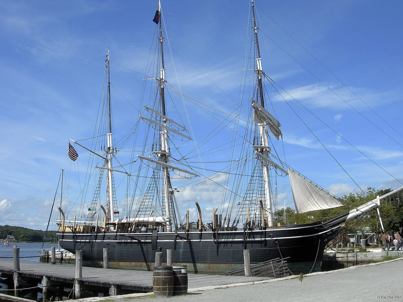 Charles W. Morgan whaleship at Mystic Seaport Museum