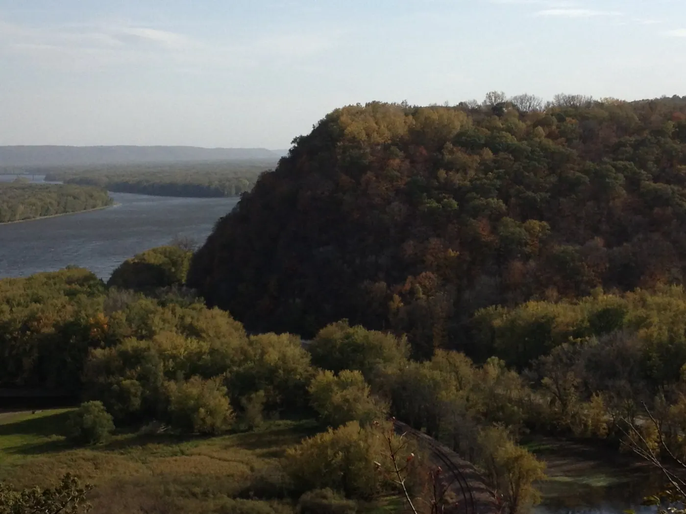 Effigy Mounds — Scenic view of Mississippi from Effigy Mounds National Monument