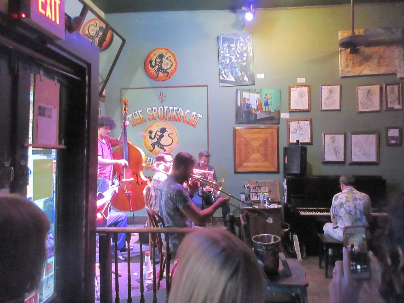 New Orleans Music & Neighborhoods — Live jazz at the Spotted Cat on Frenchmen Street New Orleans LA 01