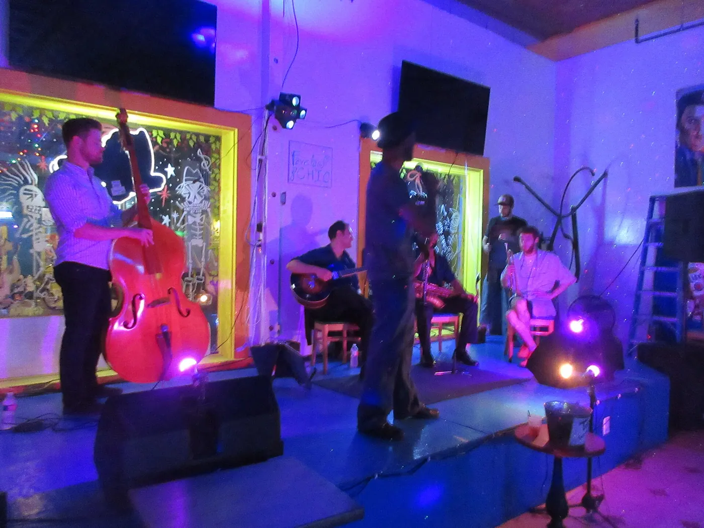 New Orleans Music & Neighborhoods — Frenchmen Street New Orleans Feb 2019 - Favela Chic at Cafe Brasil Location with Jazz Band 04