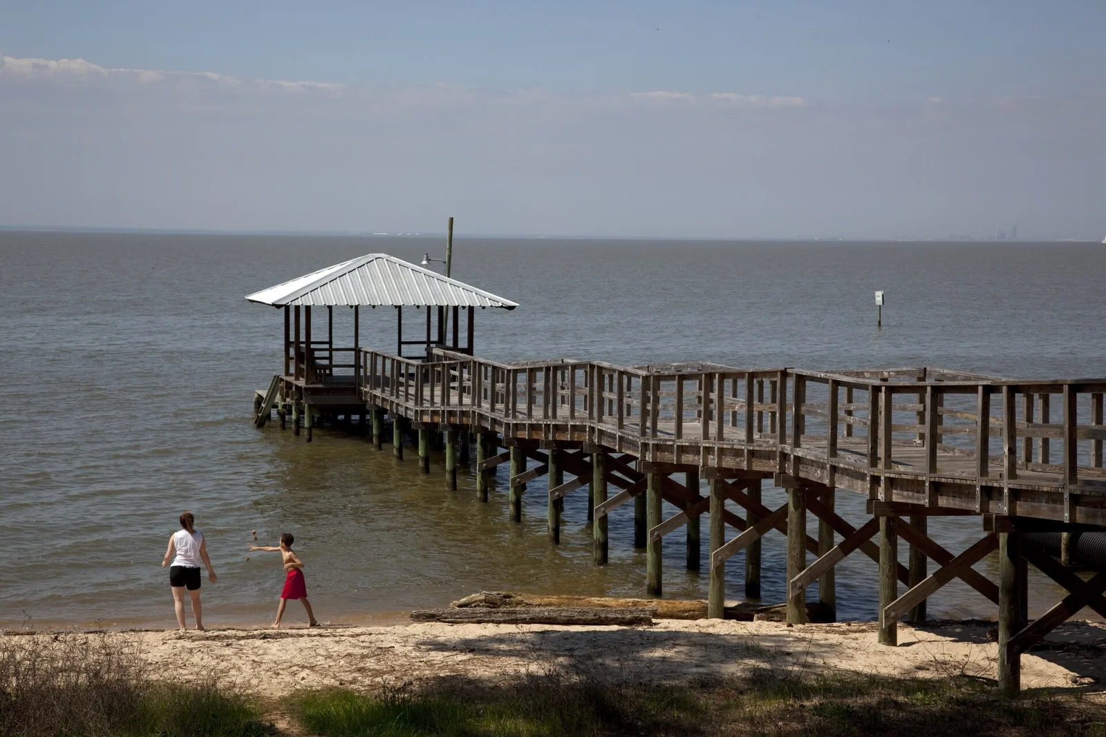 Pier on Mobile Bay in Fairhope