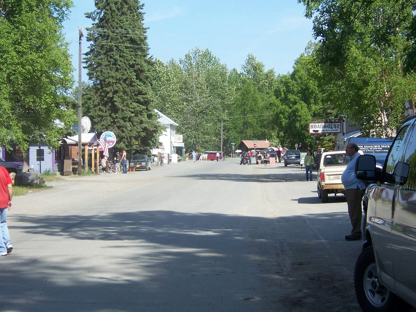Downtown Talkeetna on a summer day