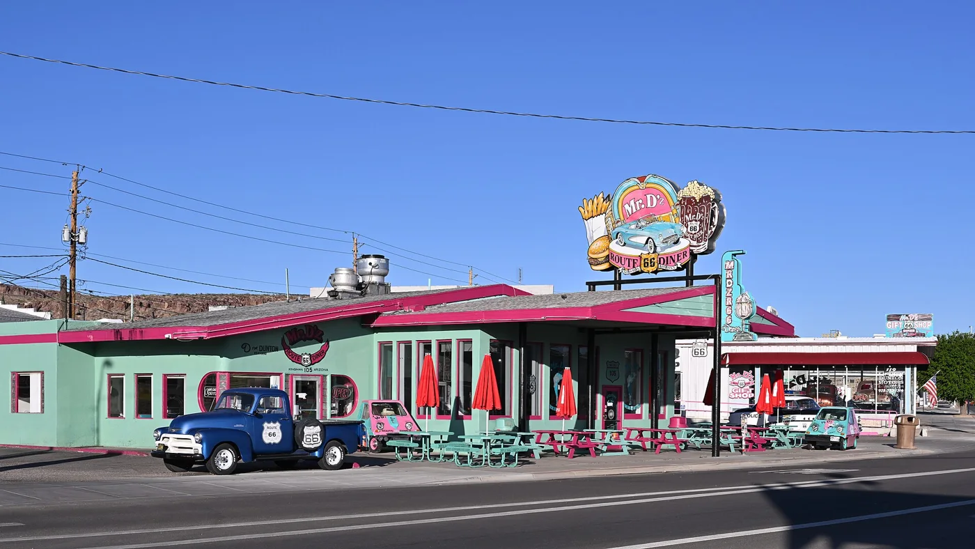 Route 66 diner in Kingman