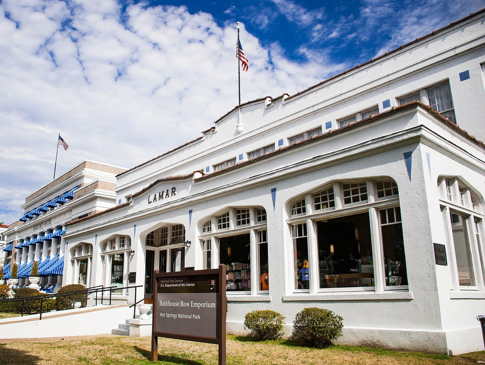 Lamar Bathhouse on Bathhouse Row in Hot Springs, Arkansas