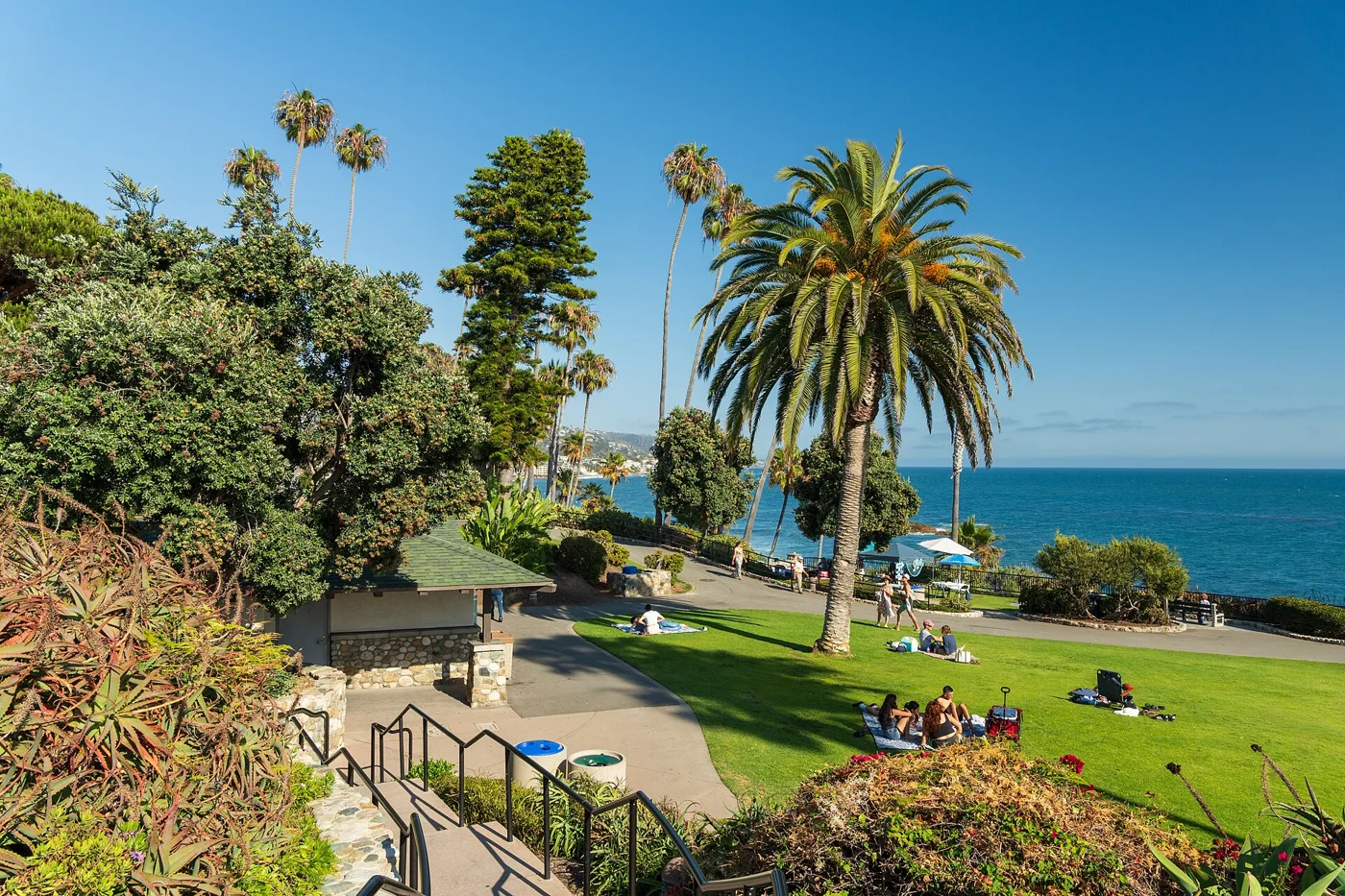 Heisler Park overlooking the coast in Laguna Beach