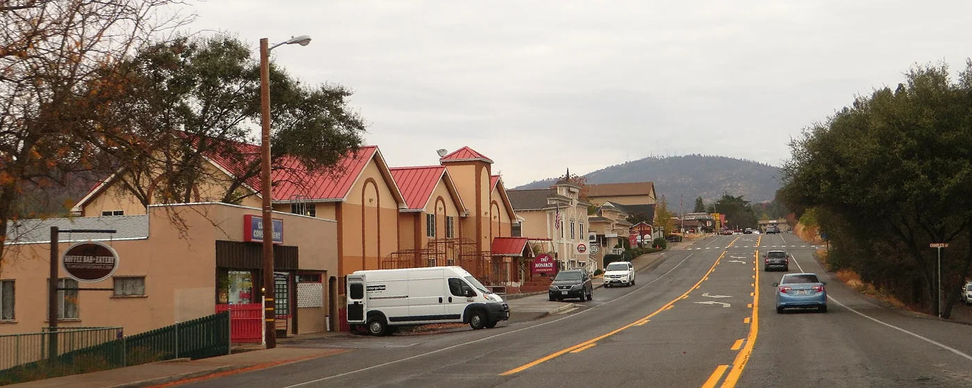 Historic streetscape in Mariposa
