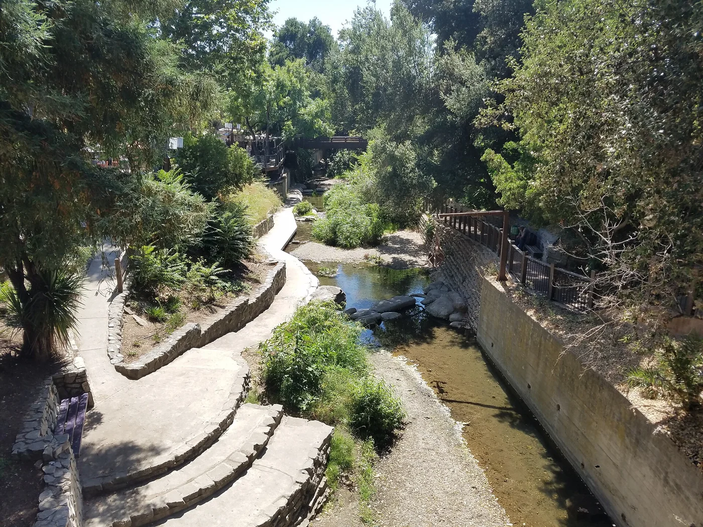 San Luis Obispo Creek in downtown San Luis Obispo