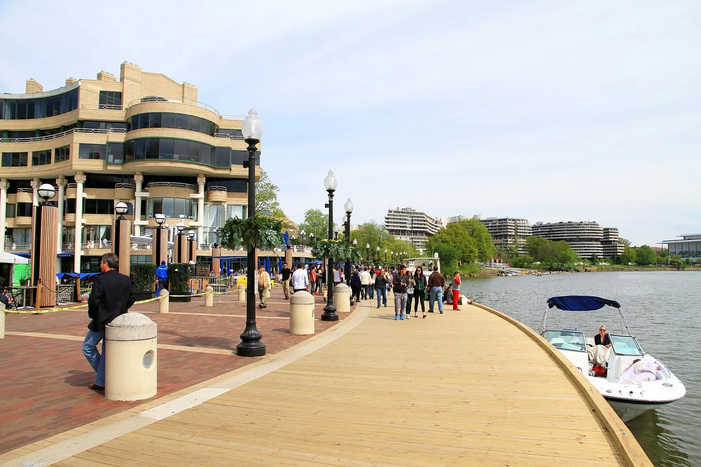 Washington Harbour and the Georgetown waterfront in Washington, D.C.