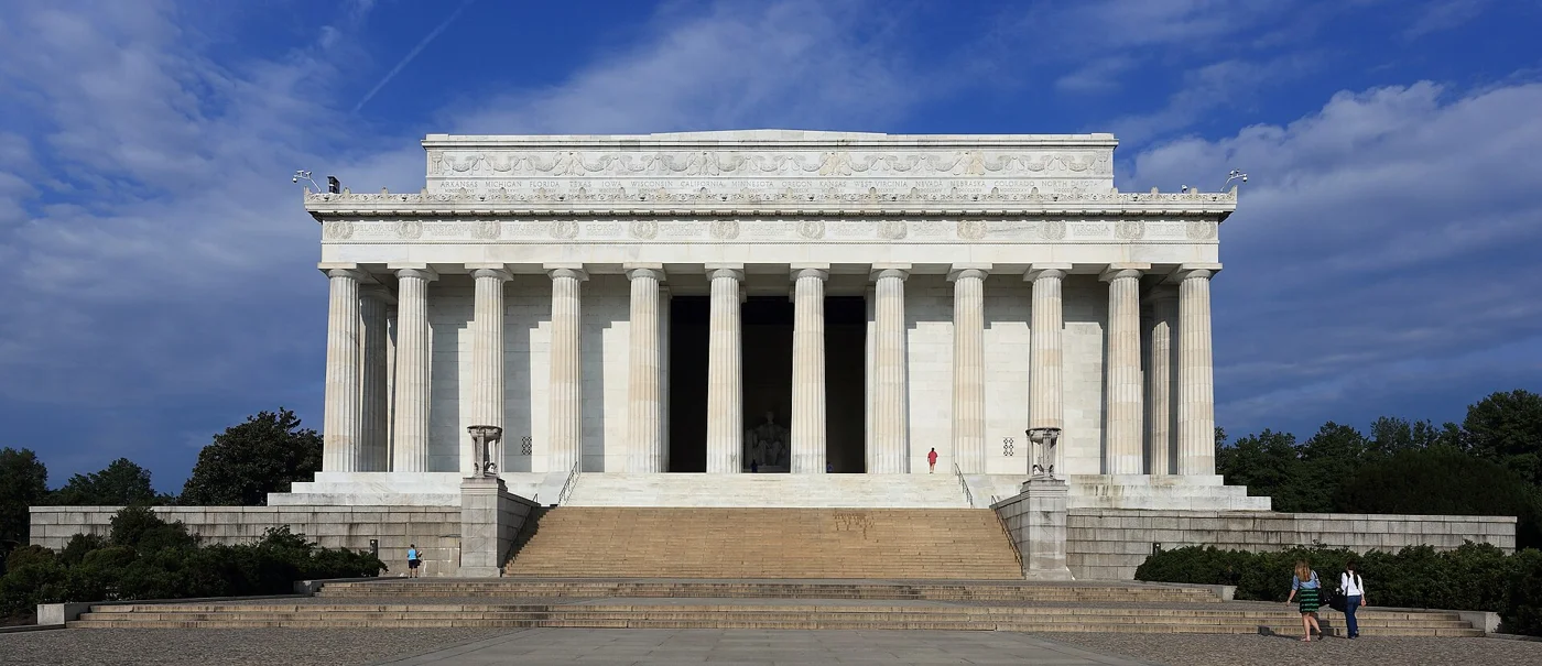 The Lincoln Memorial in West Potomac Park, Washington, D.C.