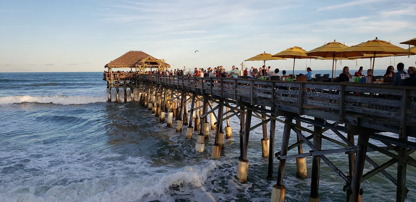 Cocoa Beach Pier at sunset