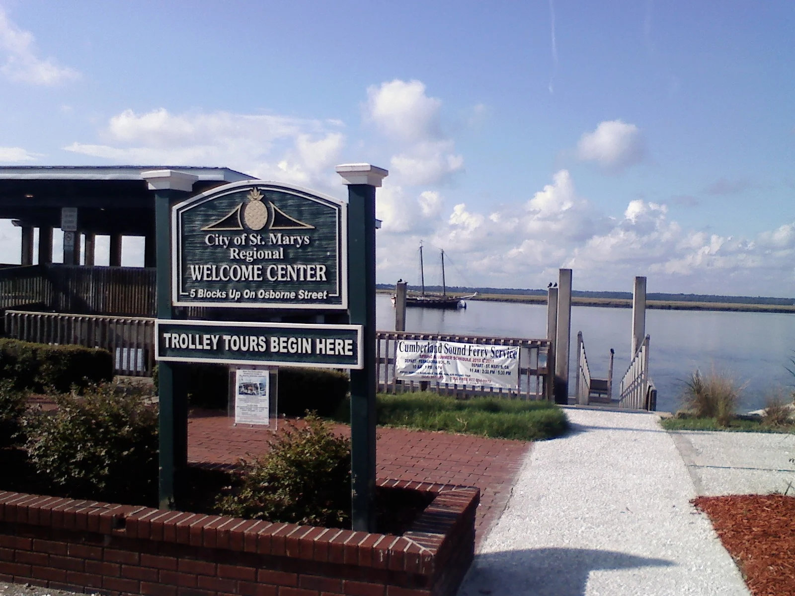 St. Marys waterfront in Georgia
