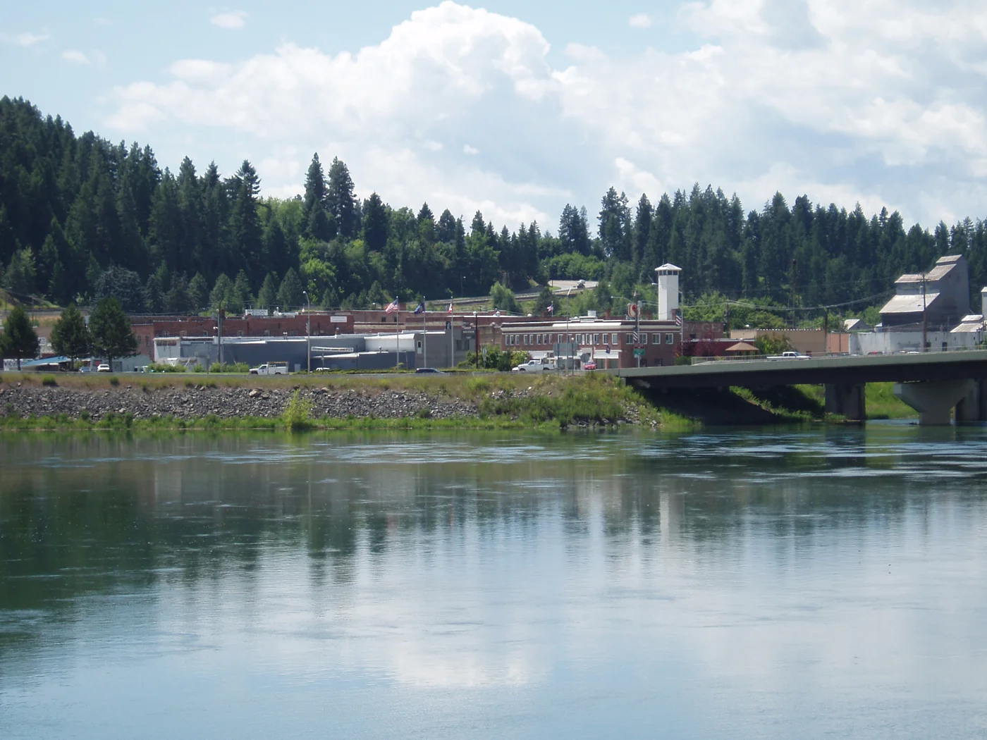 Bonners Ferry beside the Kootenai River, Idaho