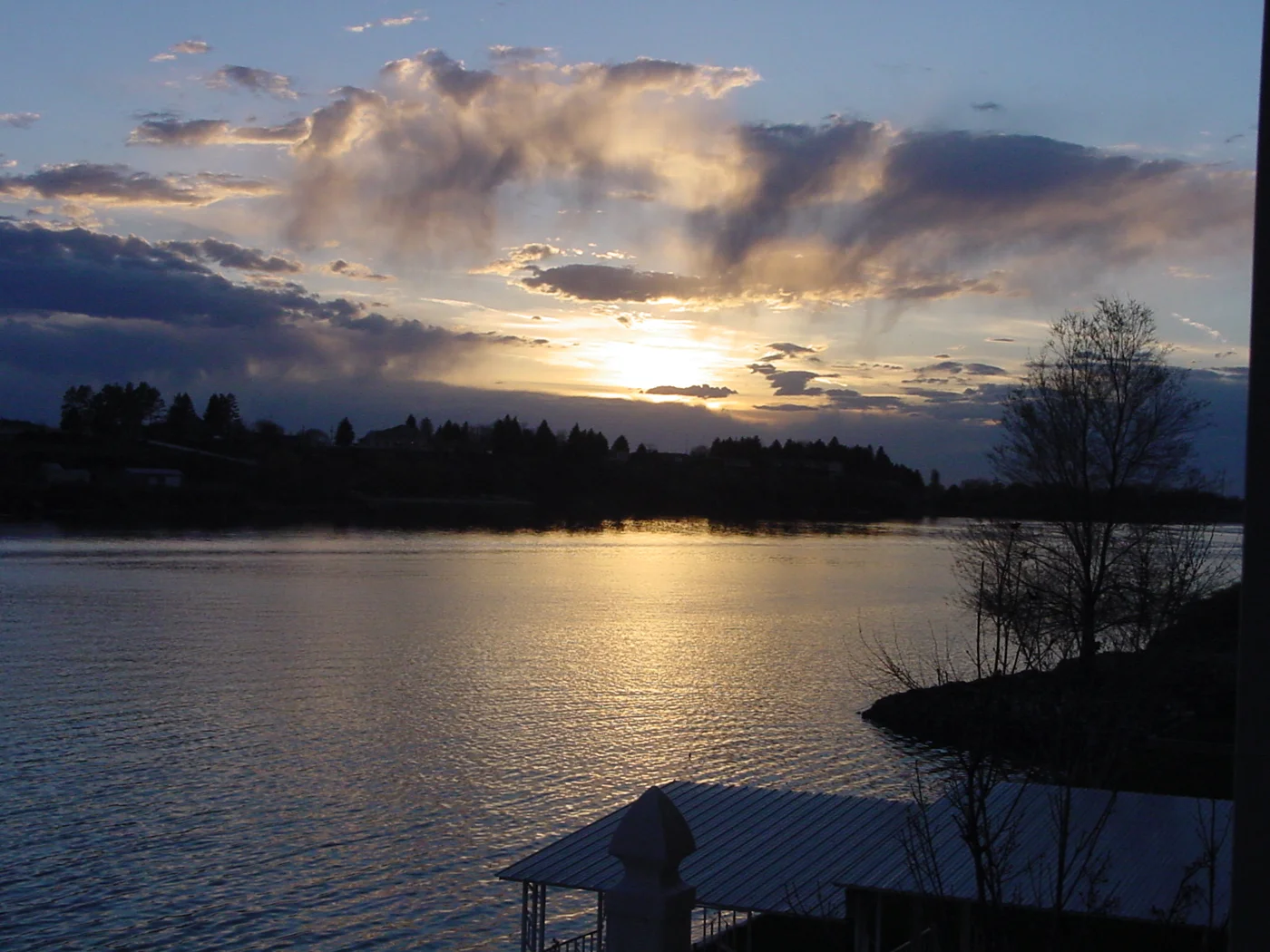 Sunset over the Snake River at Burley, Idaho