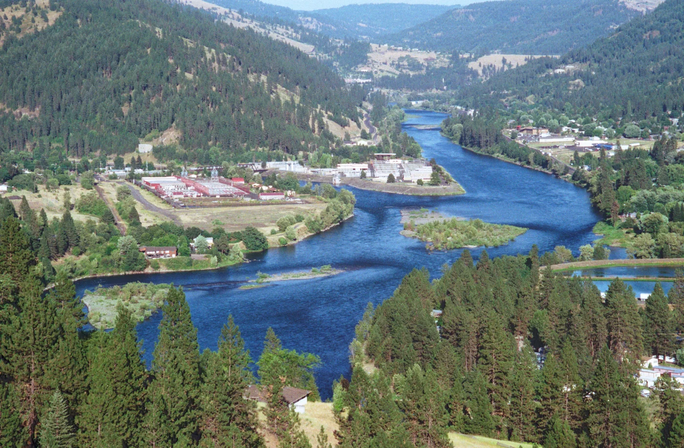 The Clearwater River at Ahsahka near Orofino, Idaho