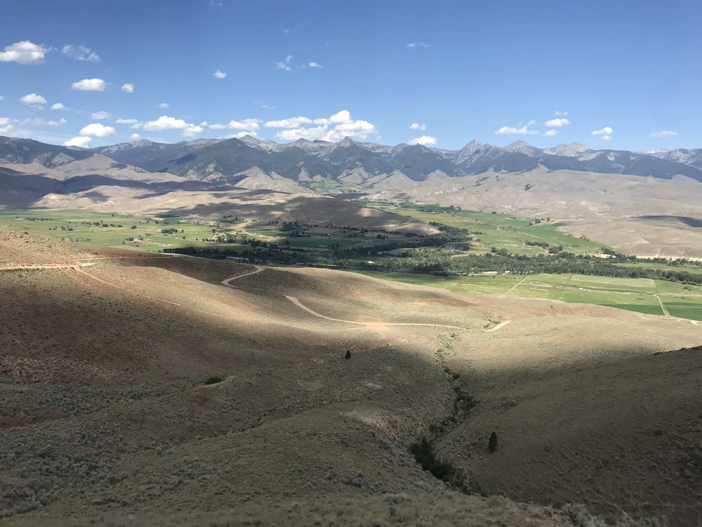 The Beaverhead Mountains and Carmen valley near Salmon, Idaho