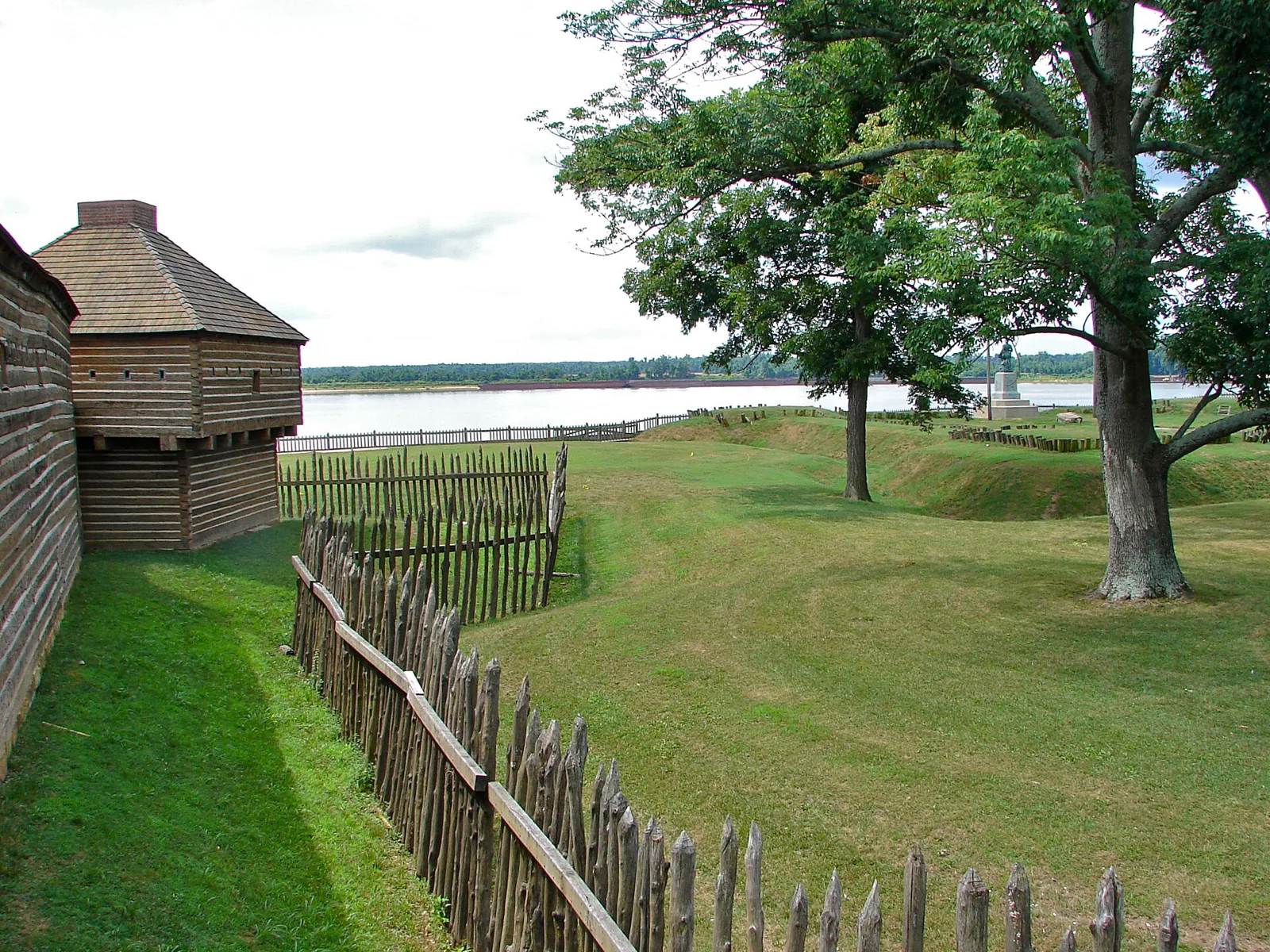Fort Massac beside the Ohio River in Metropolis