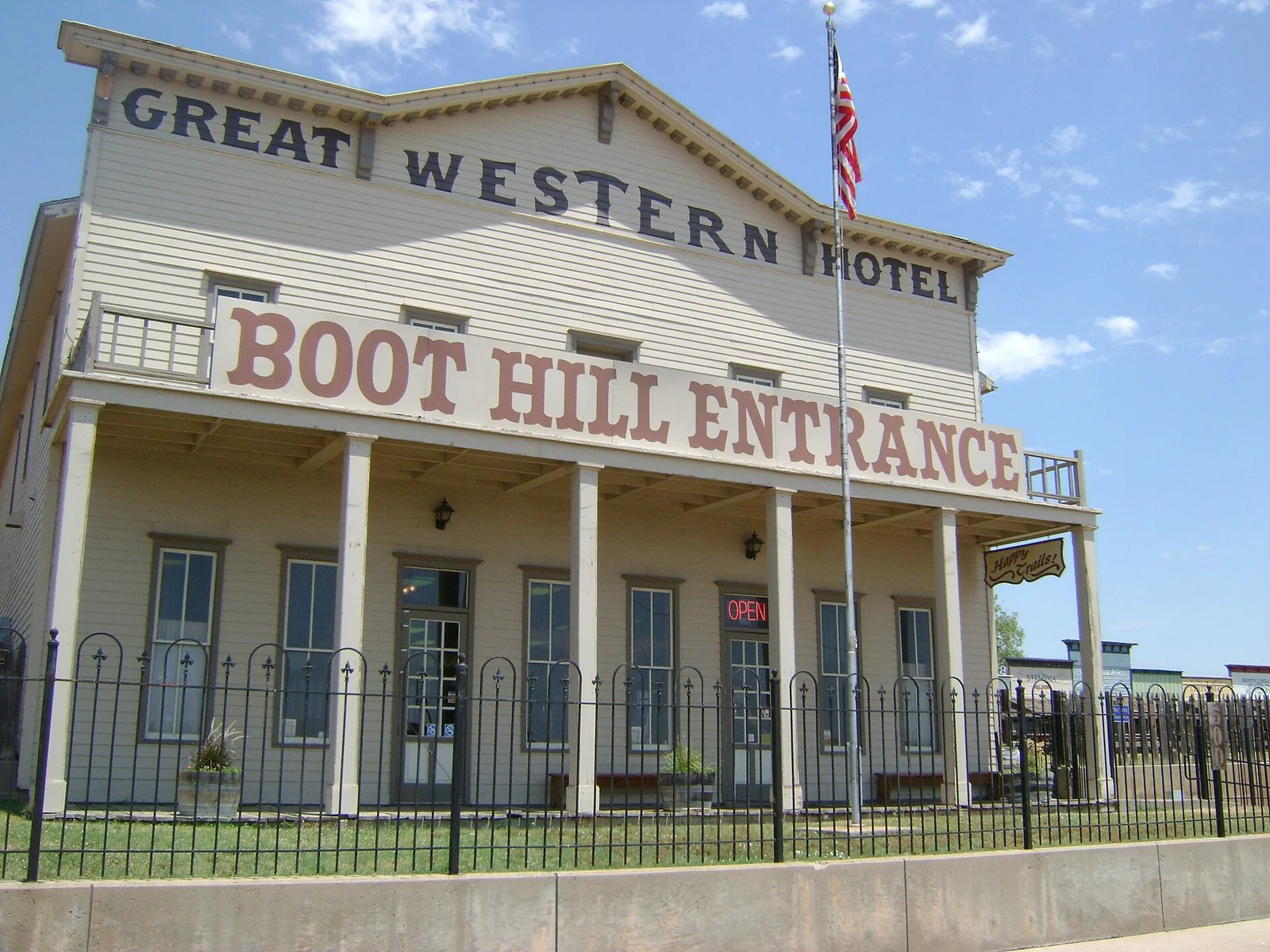 Boot Hill Museum entrance in Dodge City, Kansas