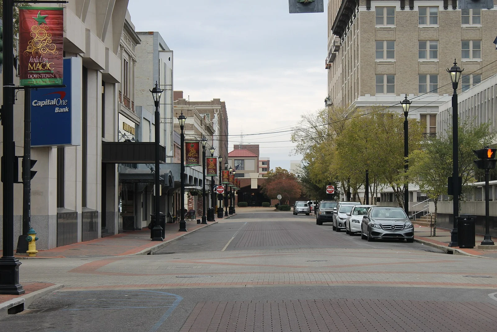 Third Street in downtown Alexandria, Louisiana