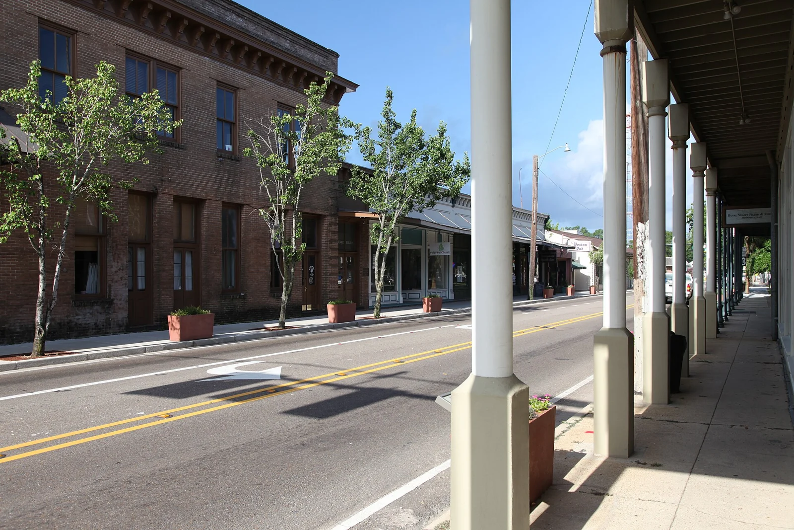 Boston Street in downtown Covington, Louisiana