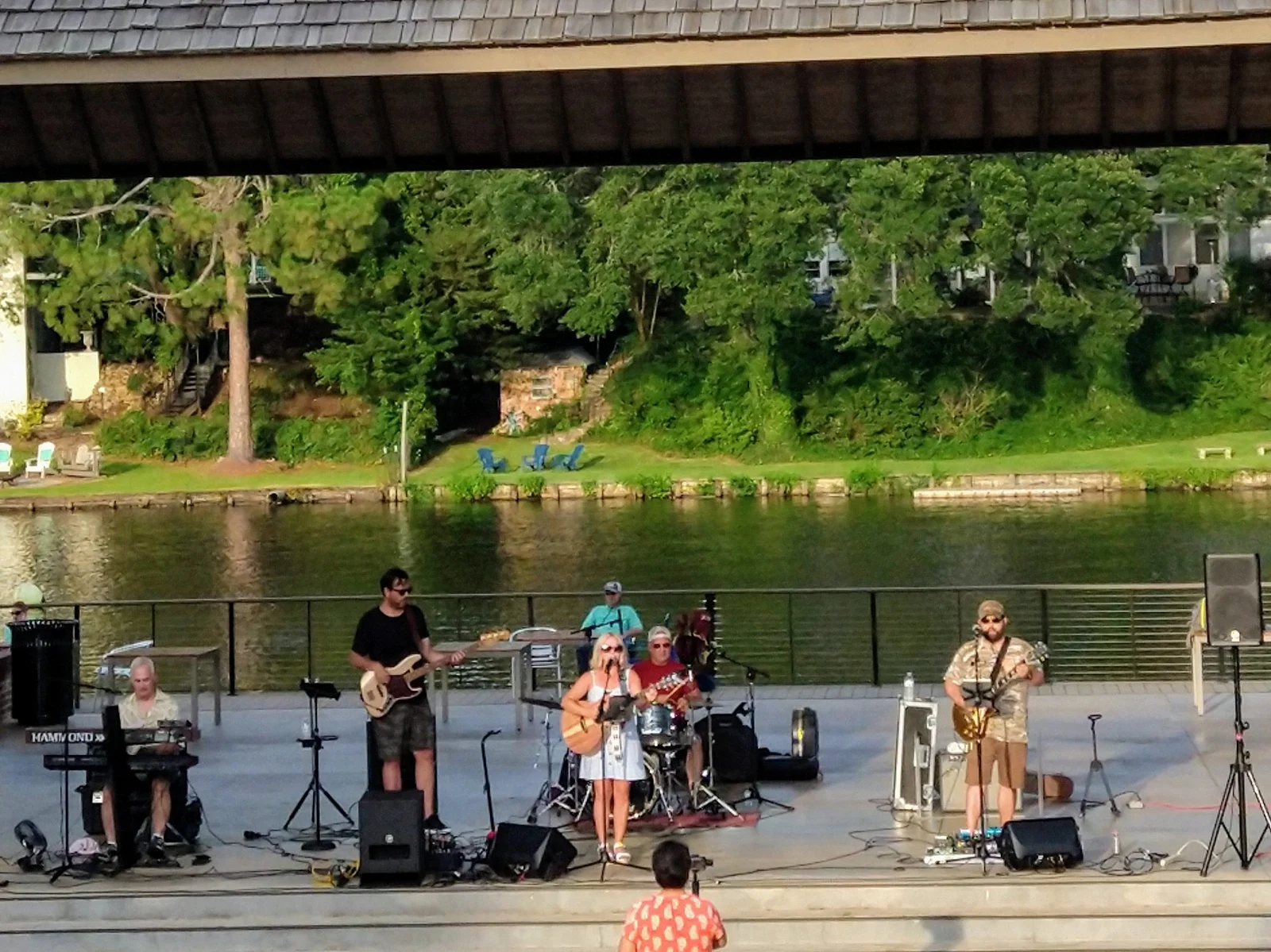 A past riverfront performance in Natchitoches, Louisiana