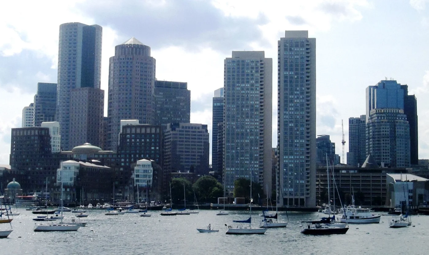Boston skyline from Boston Harbor