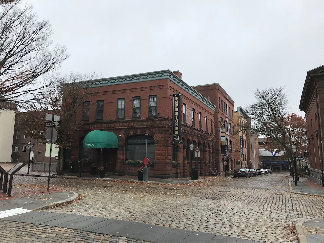 Historic streetscape on William Street in New Bedford