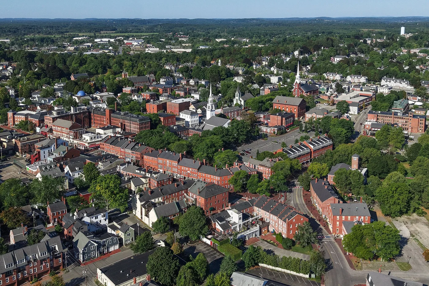 Aerial view of Newburyport
