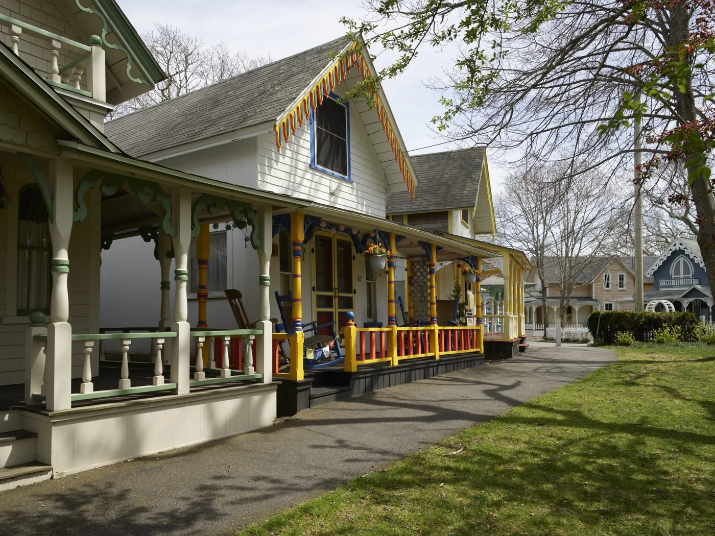 Gingerbread cottages in Oak Bluffs on Martha’s Vineyard