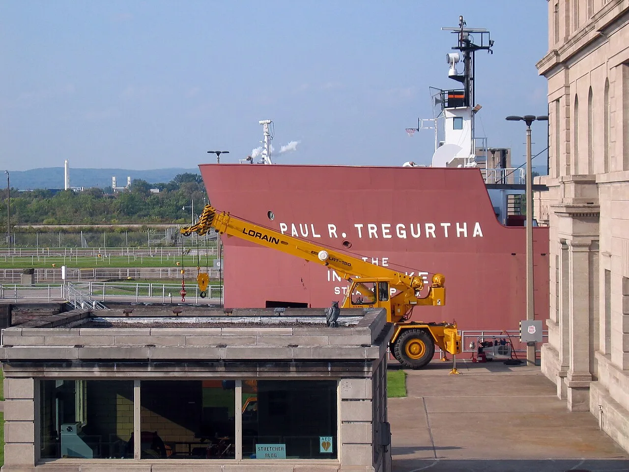 Freighter at the Soo Locks, Sault Ste. Marie