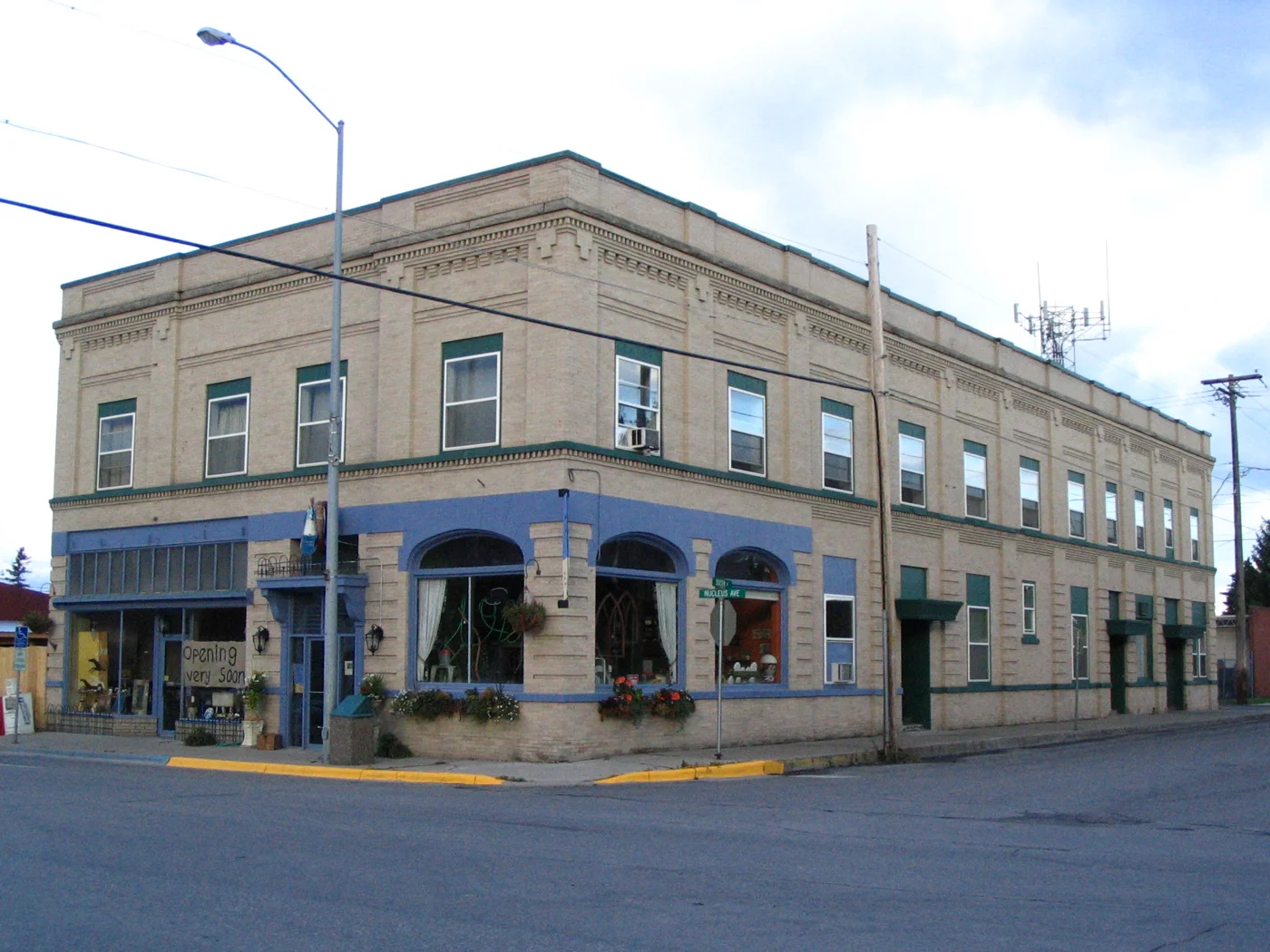A historic bank building in Columbia Falls, Montana