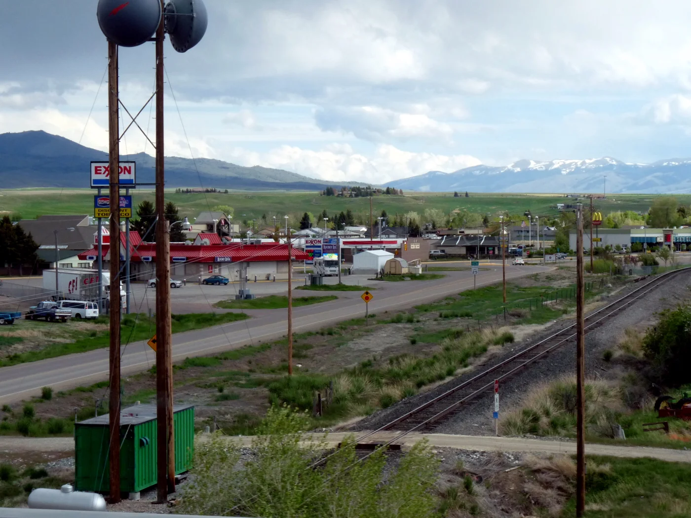 Dillon, Montana, viewed from the Interstate 15 approach