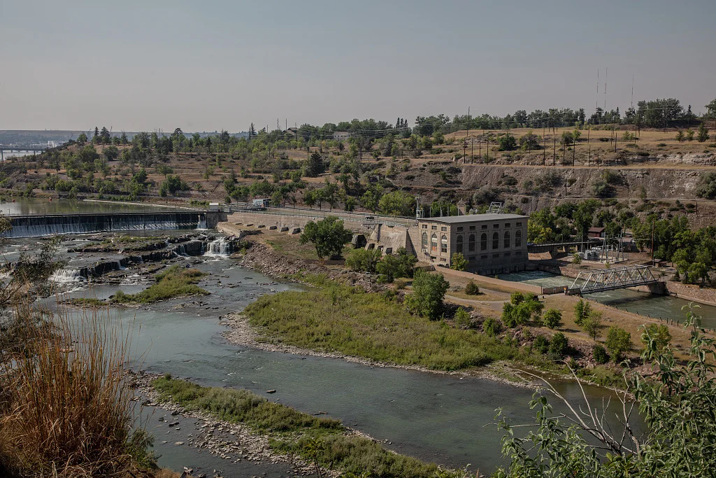 Black Eagle Falls on the Missouri River in Great Falls, Montana