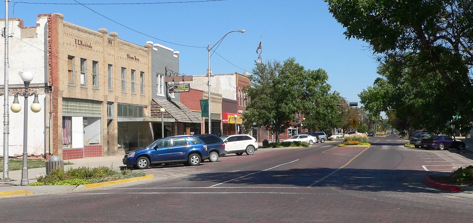 Box Butte Avenue in downtown Alliance, Nebraska