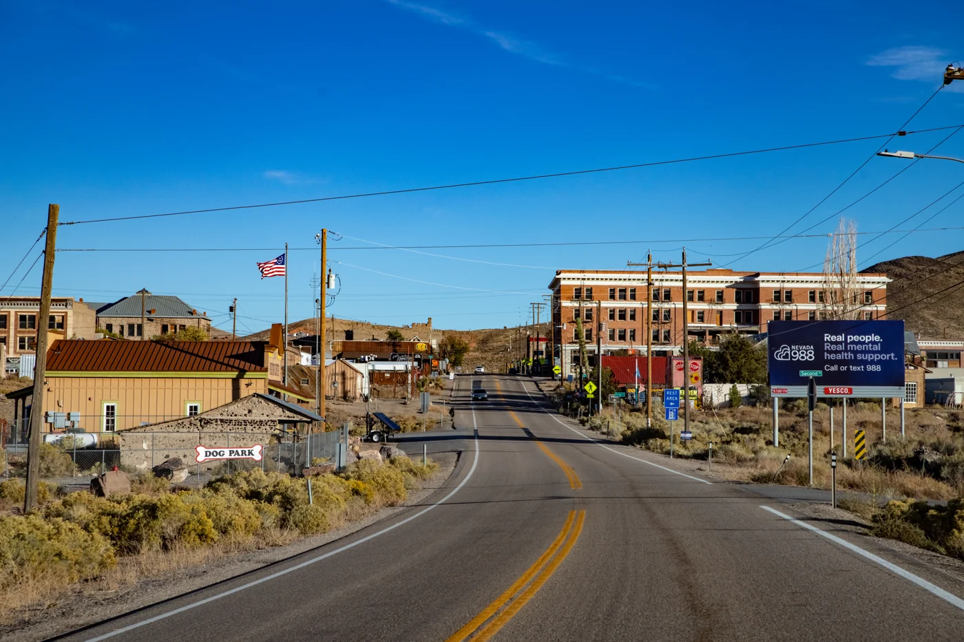 U.S. Route 95 through Goldfield, Nevada