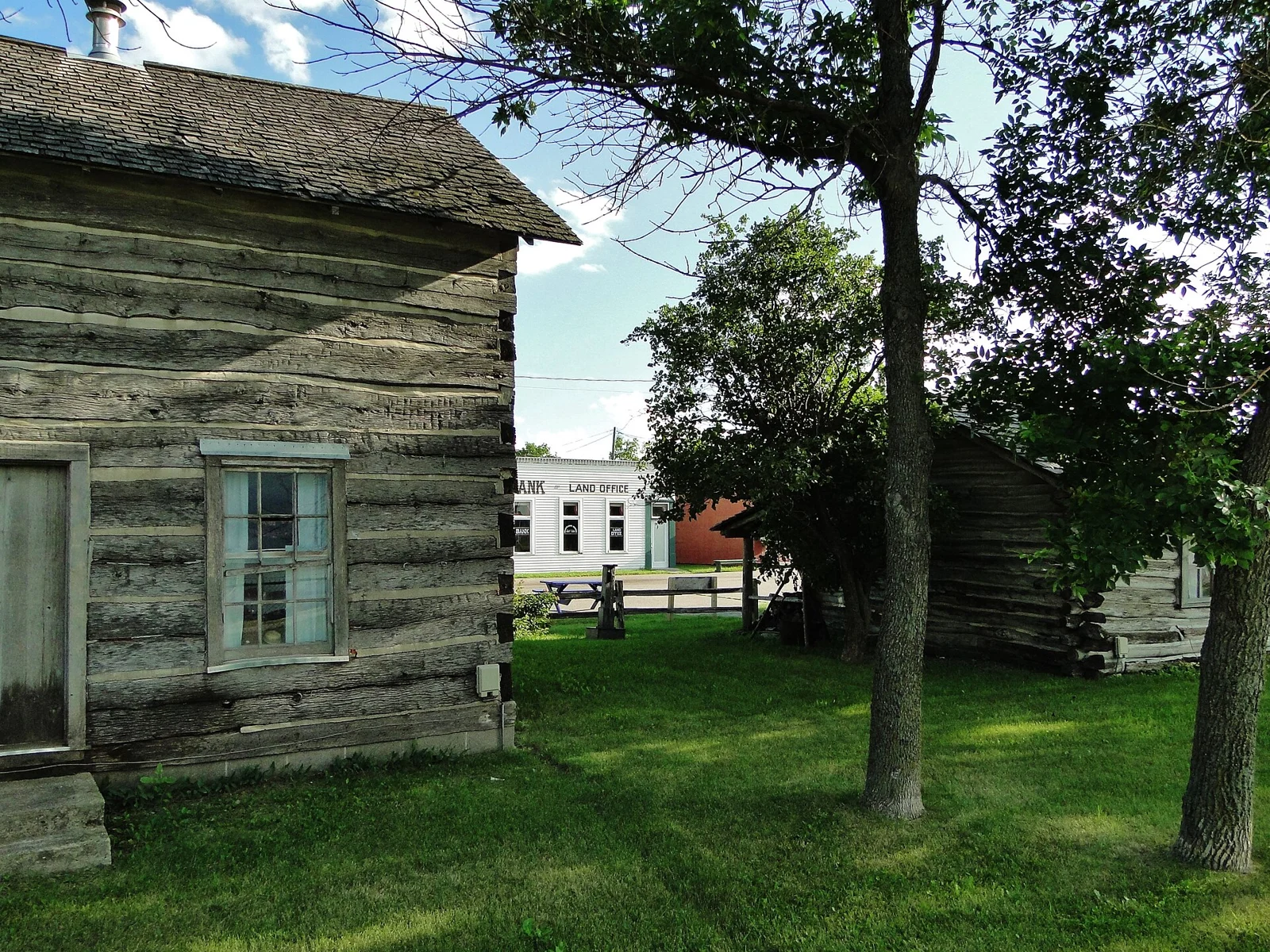 Historic buildings at Bonanzaville in West Fargo, North Dakota