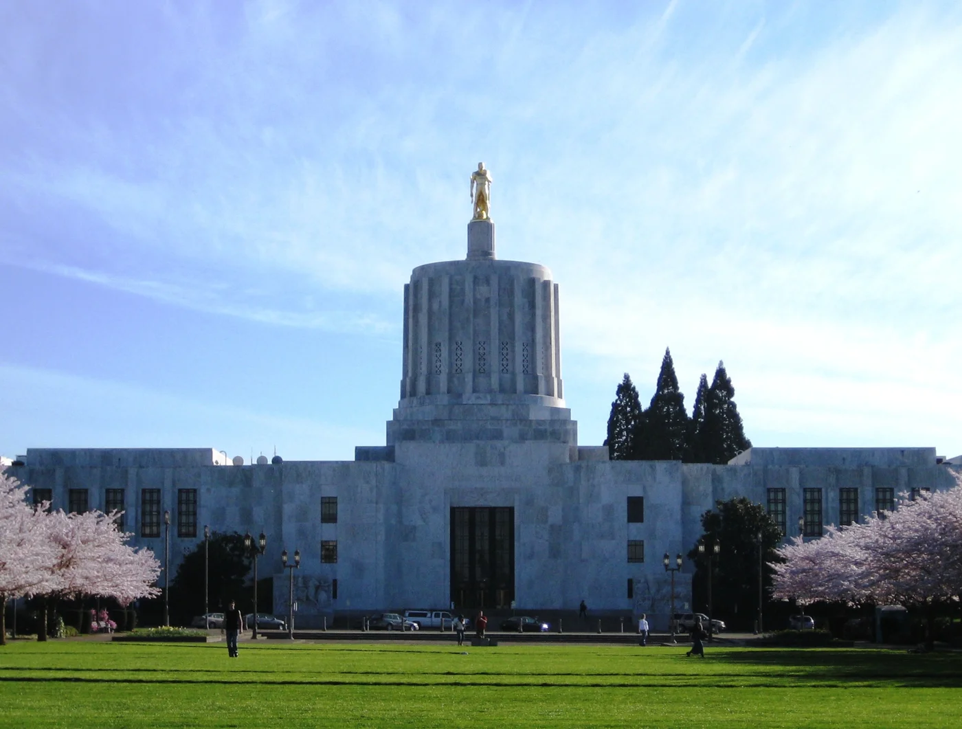 Oregon State Capitol and its grounds in Salem