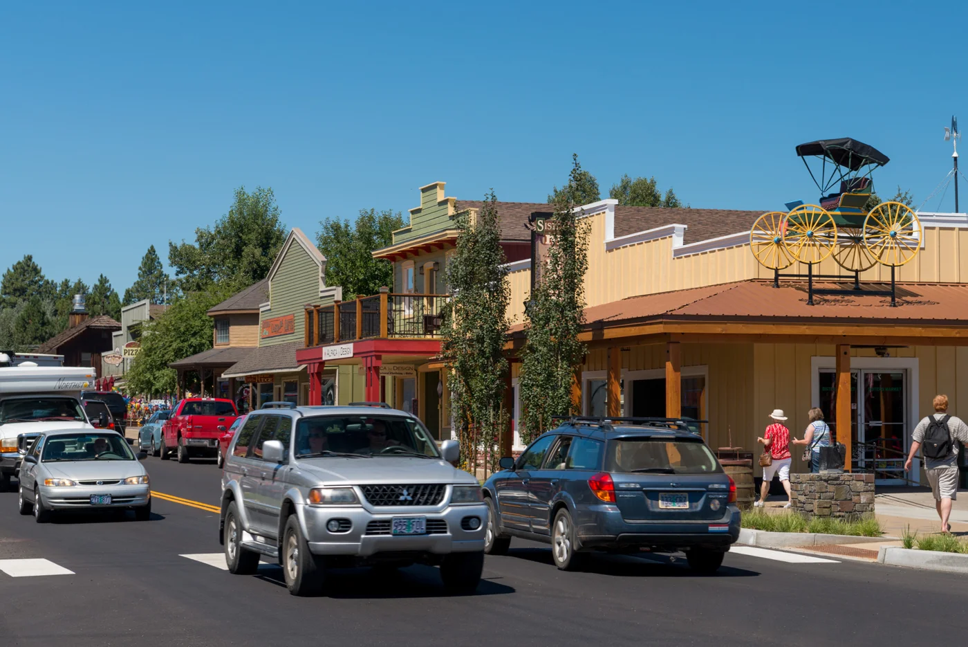 Buildings in downtown Sisters, Oregon