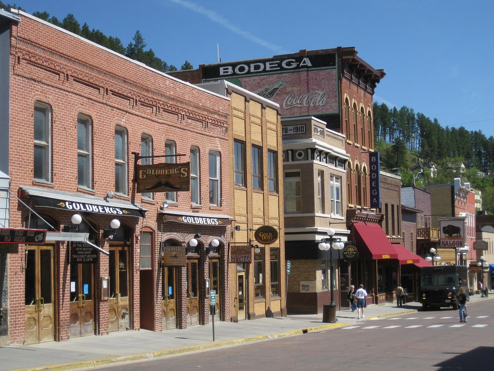 Historic Main Street in Deadwood, South Dakota