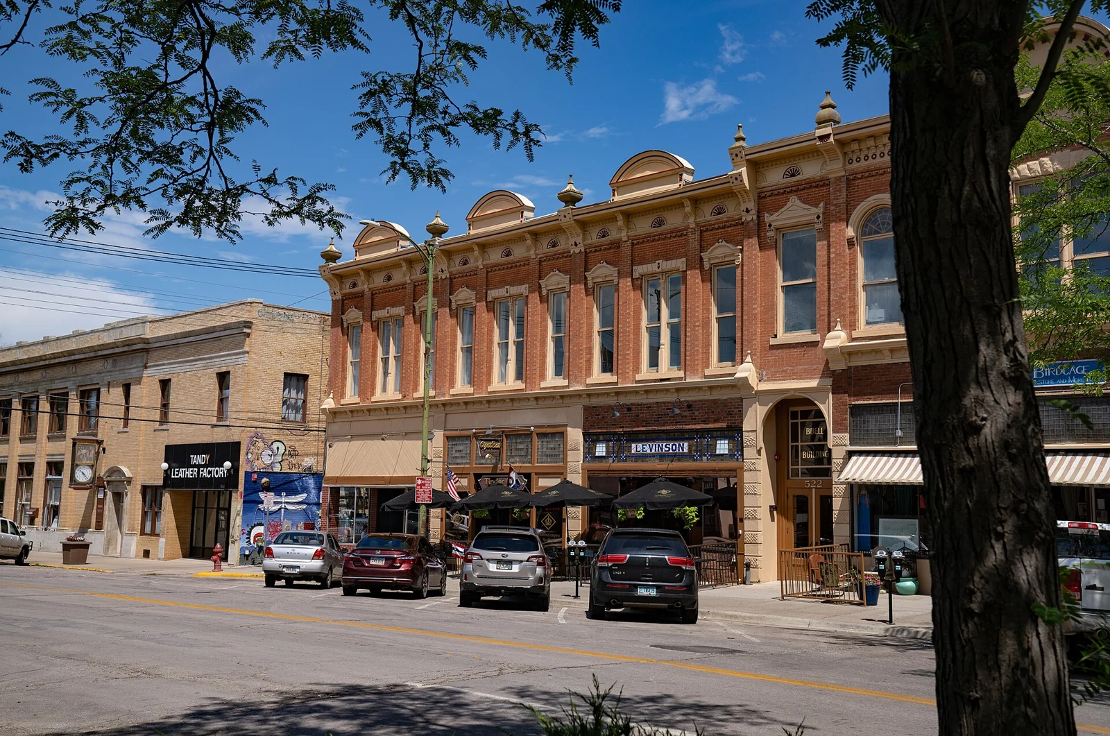 Downtown street in Rapid City, South Dakota