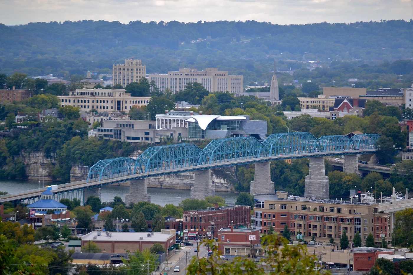 Chattanooga skyline and the Tennessee River