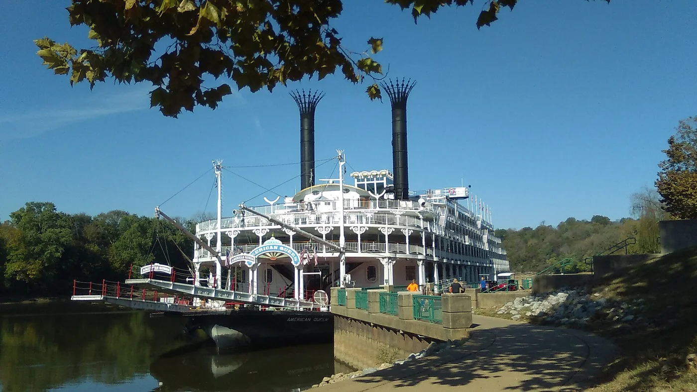 Riverboat at the Clarksville riverfront