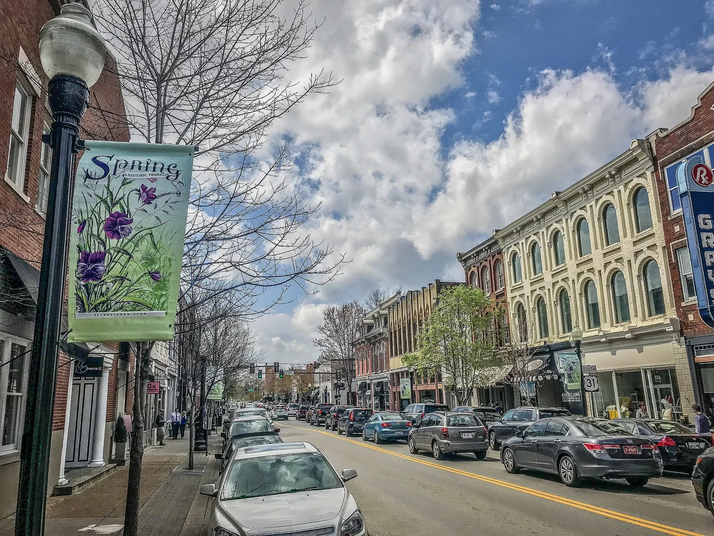 Main Street in downtown Franklin