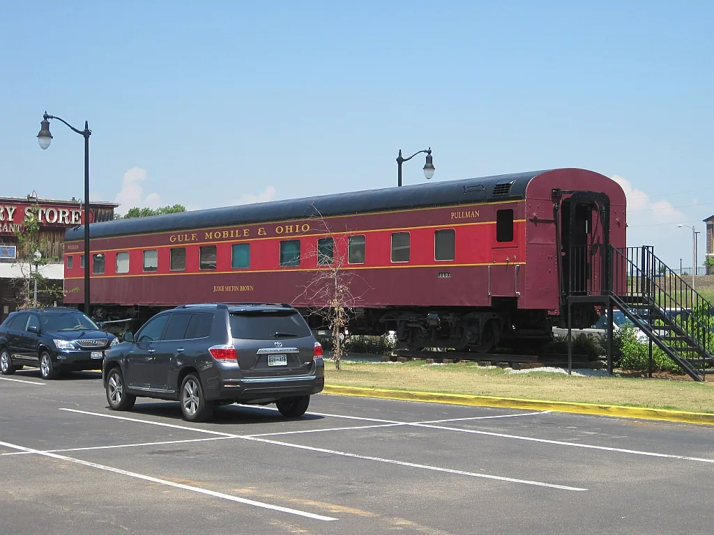 Railroad car at Casey Jones Village, Jackson